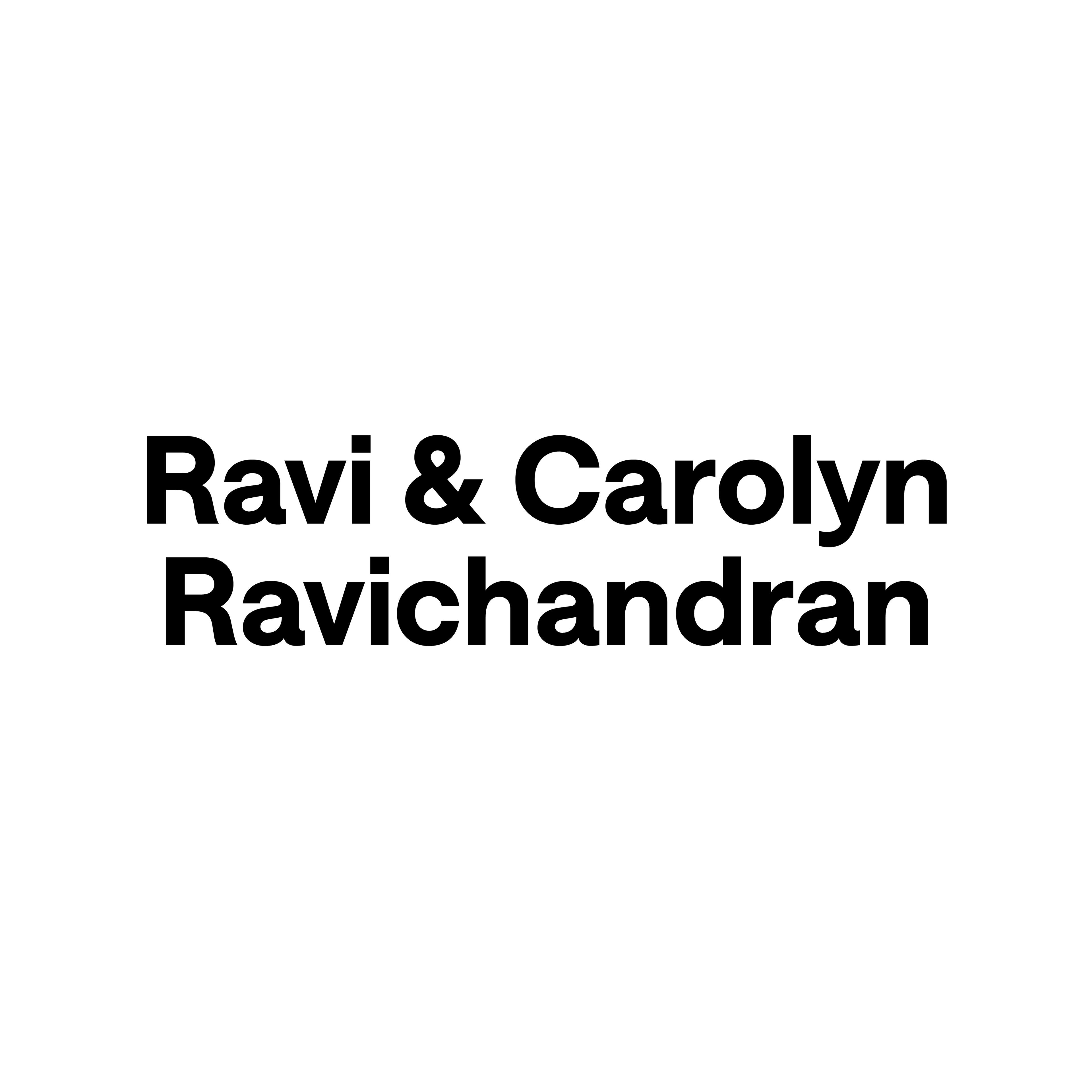 Ravi and Carolyn Ravichandran
